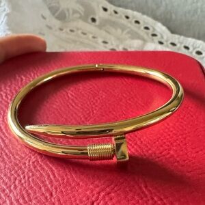 Nail Stainless steel Bangle